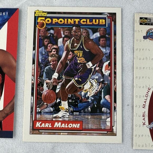 Karl Malone 12 Card Lot NM With 2004 Upper Deck Authentic SP 1993 Fanimation - Picture 4 of 13